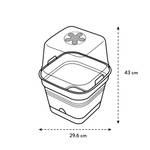 green basics kweekpot vierk. allin1 30cm blad groen